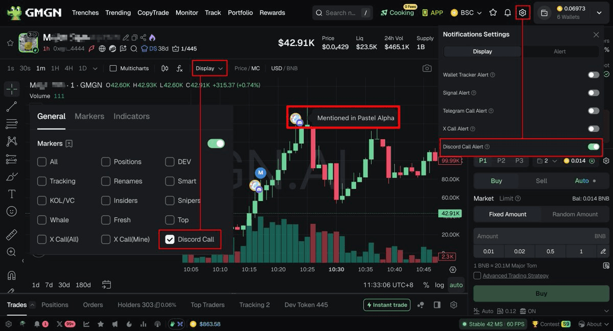 GMGN Adds Discord Call Integration to Candle Feature