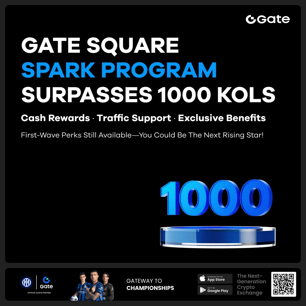 Gate Square Spark Program Reaches 1,000 KOL Milestone