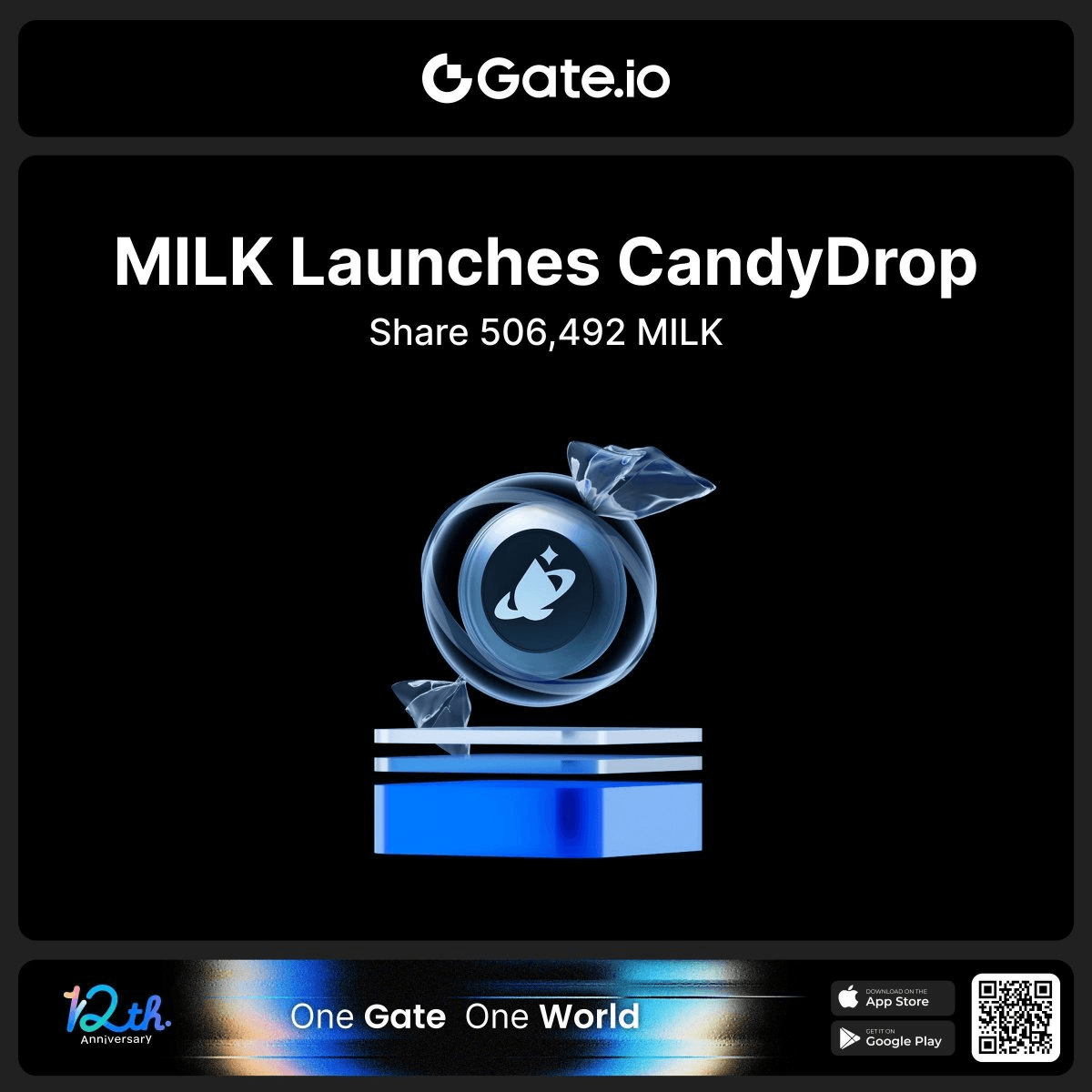 Gate.io Launches MILK Token Airdrop with 506,492 MILK Prize Pool