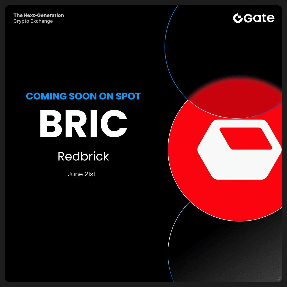 Gate.io Announces BRIC Token Listing