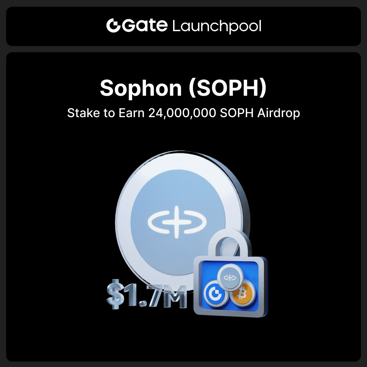 Gate.io Launches New Staking Pool for SOPH Token with $1.7M Rewards