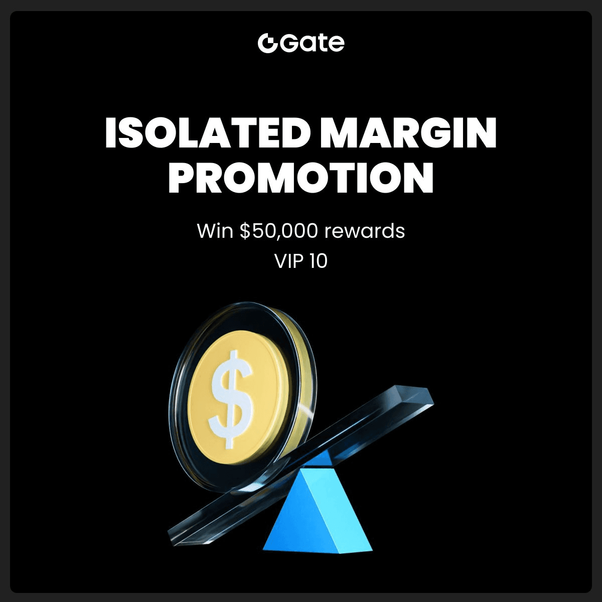 Gate.io Launches Isolated Margin Trading Challenge with $50,000 Fee Rebate Pool