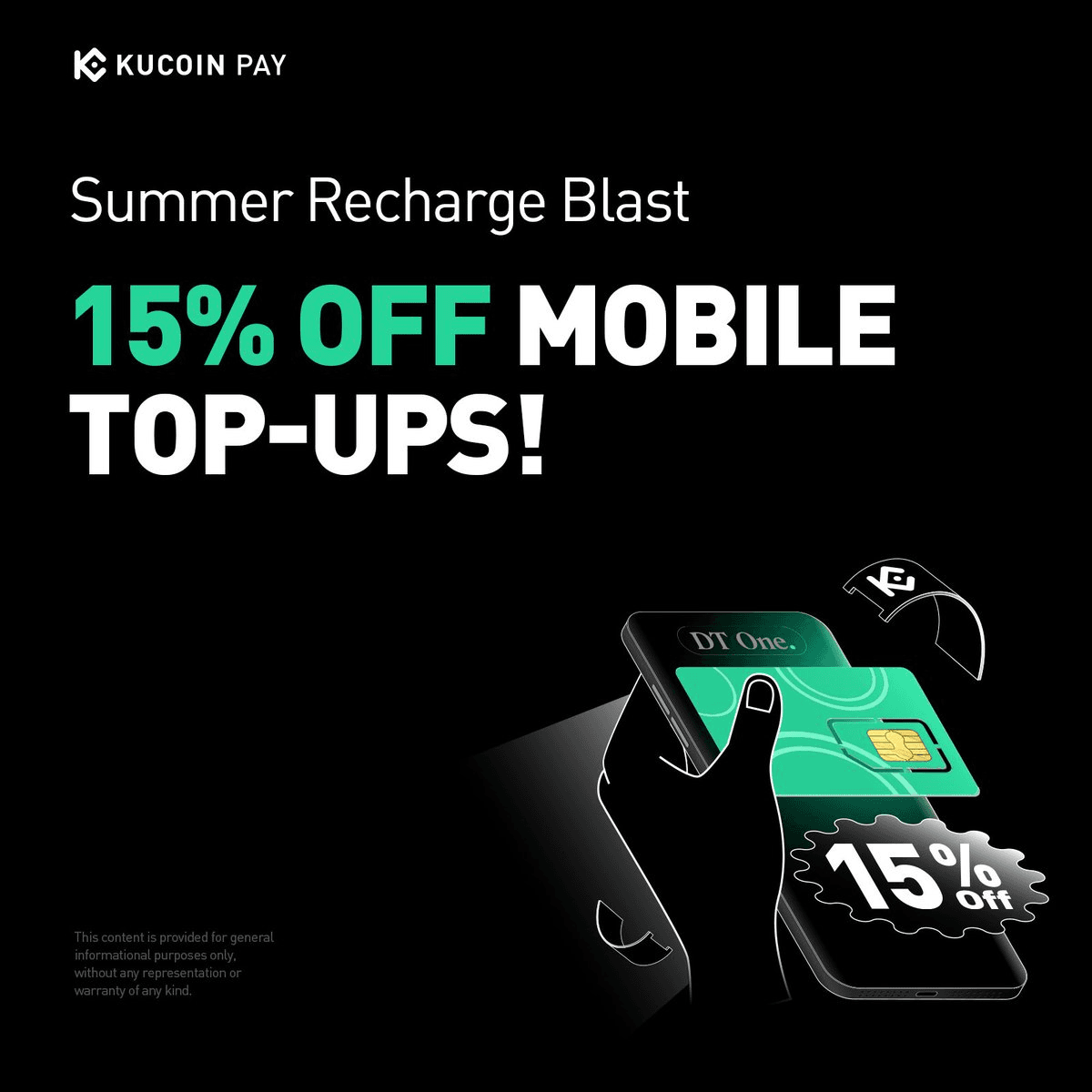 KuCoin Pay Offers 15% Crypto Cashback on Mobile Top-ups