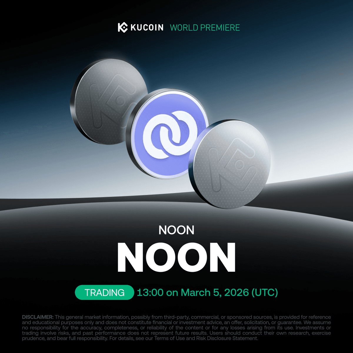 🎁 KuCoin Launches NOON Token with 1.7M Reward Campaign