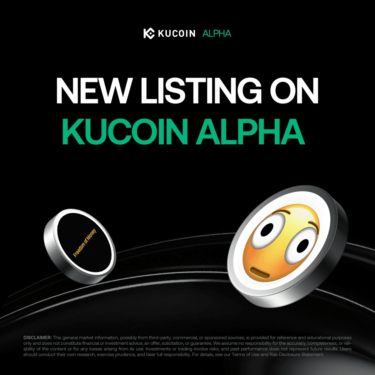 KuCoin Alpha Lists Freedom of Money and Distorted Tokens