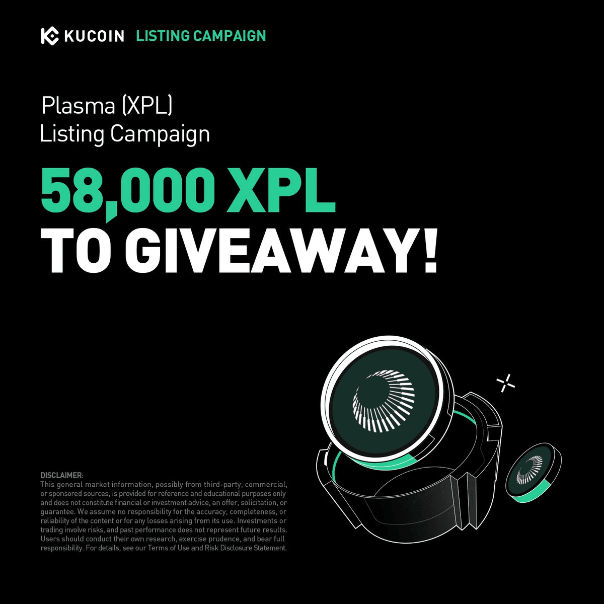 KuCoin Launches Plasma Foundation XPL Token Listing Campaign with 58,000 Token Giveaway