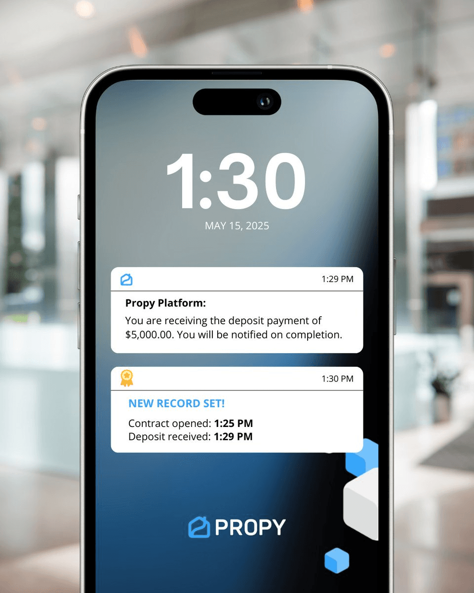 Propy Achieves 4-Minute Earnest Money Transfer in Real Estate Transaction
