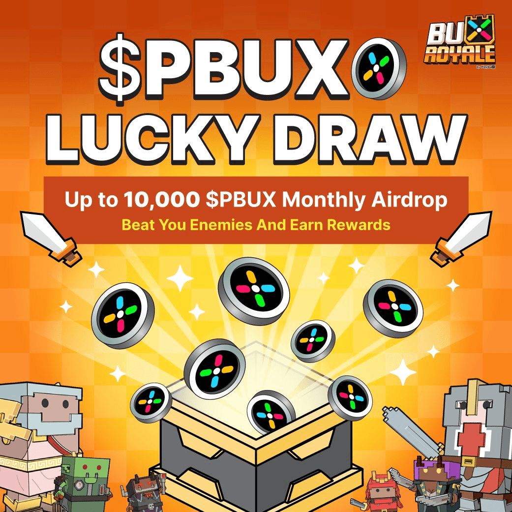 PlayBux Launches Monthly Lucky Draw with 10,000 $PBUX Prize Pool