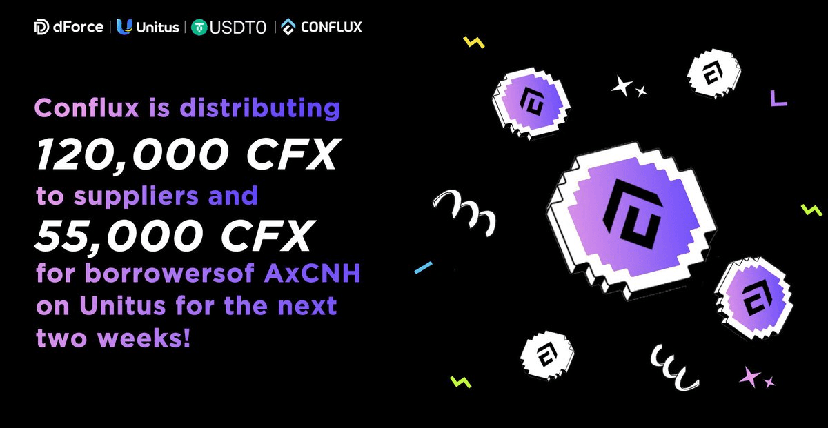Conflux Extends CFX Rewards for AxCNH on Unitus Finance