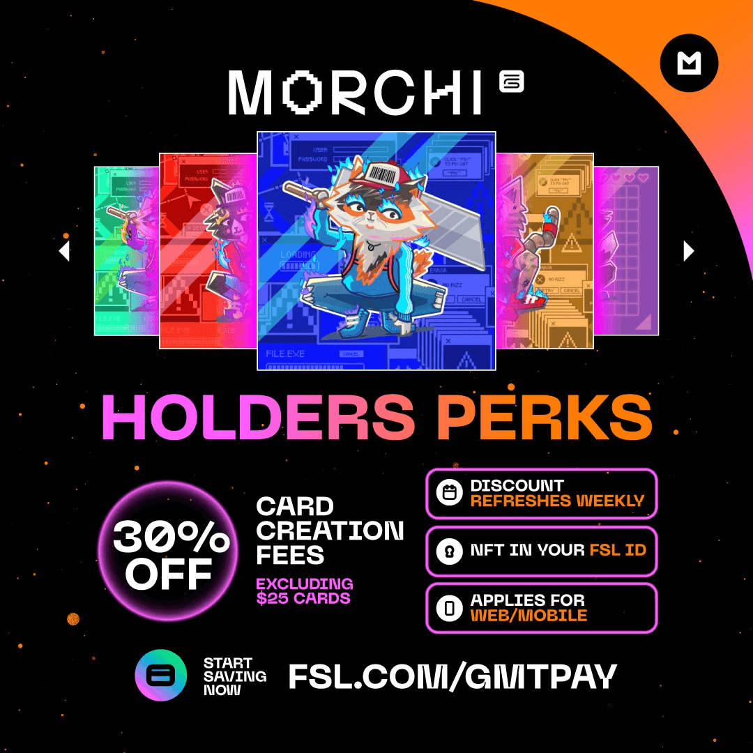 MORCHI NFT Holders Get 30% Discount on Card Creation