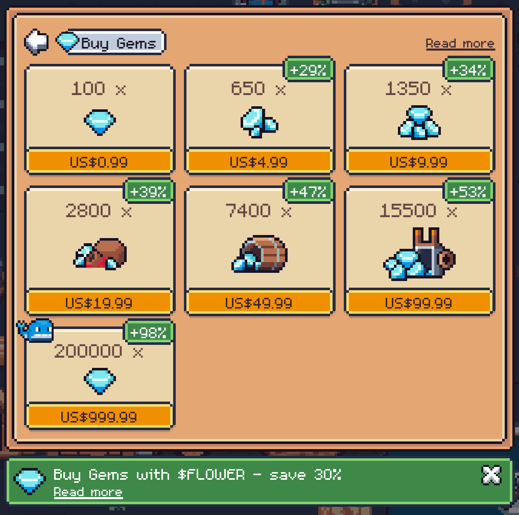 FLOWER Token Now Accepted for Gem Purchases