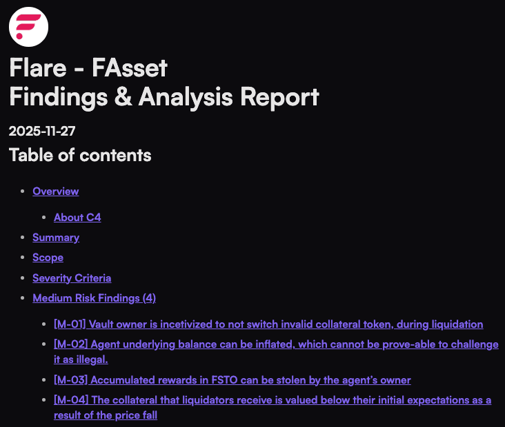 Flare Networks Completes Security Audit Through Code4rena