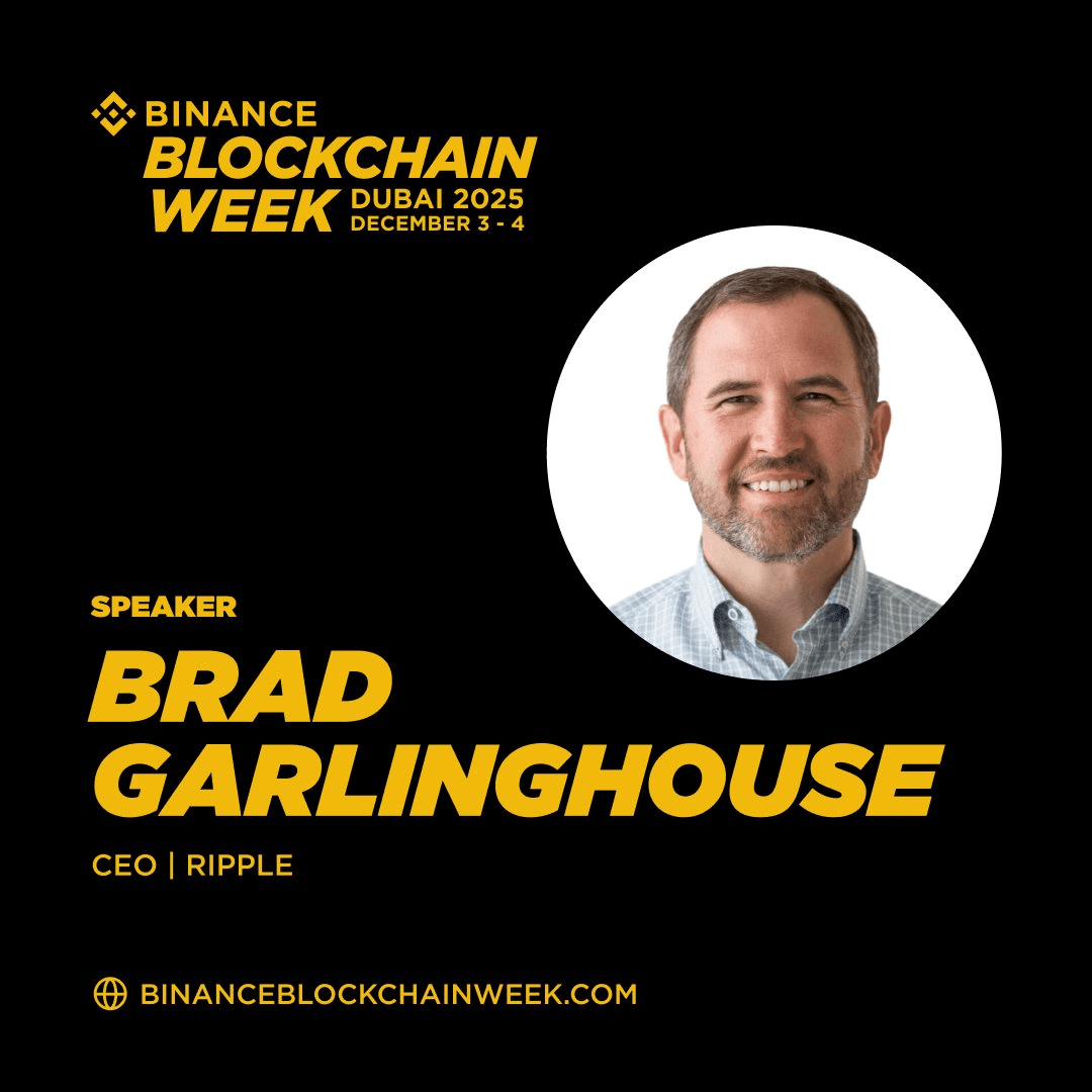 🎤 Ripple CEO Joins Binance Blockchain Week