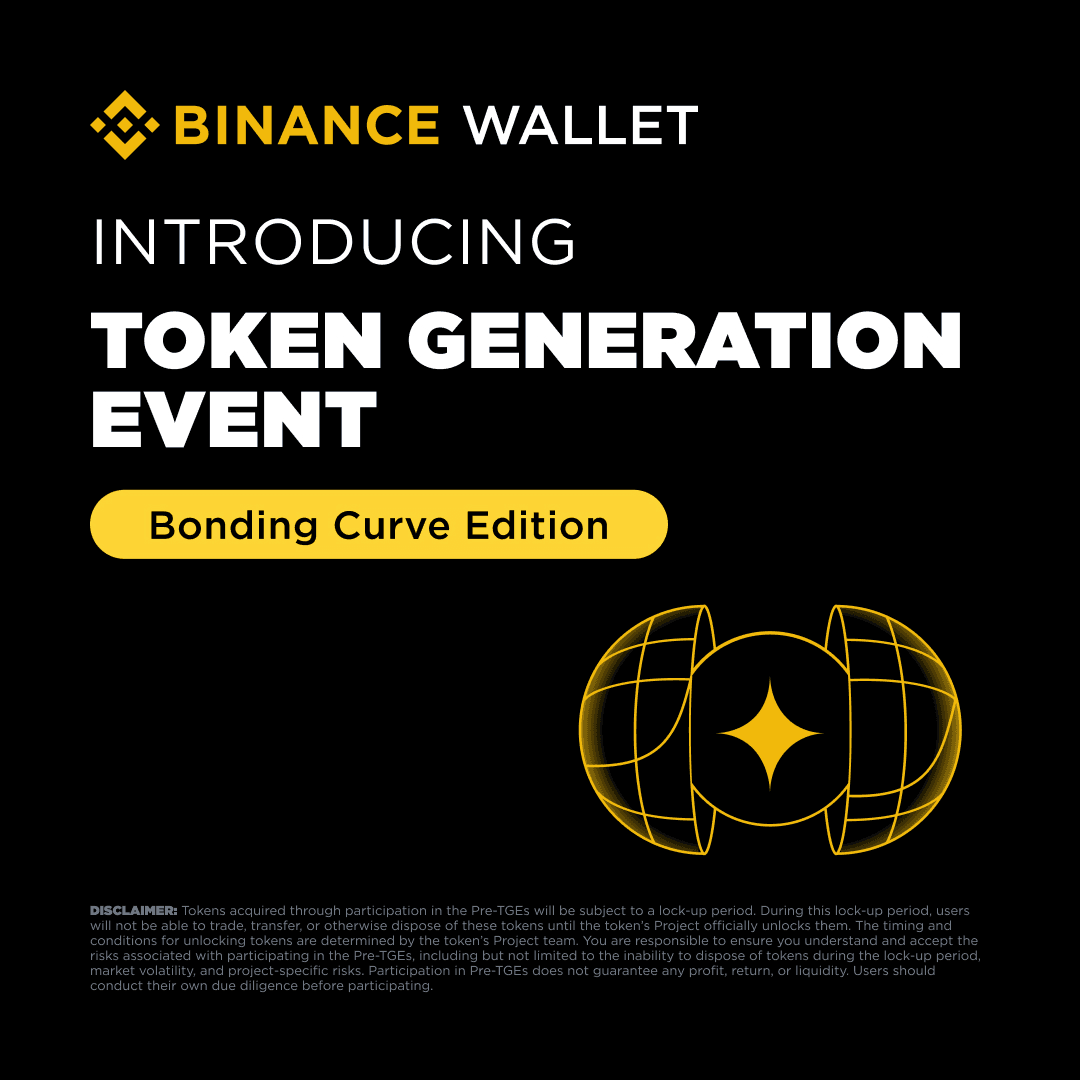 Binance Introduces Bonding Curve-Based Token Generation Event System