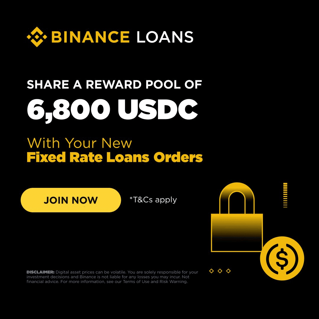 Binance Launches $6,800 USDC Prize Pool for Fixed Rate Loans