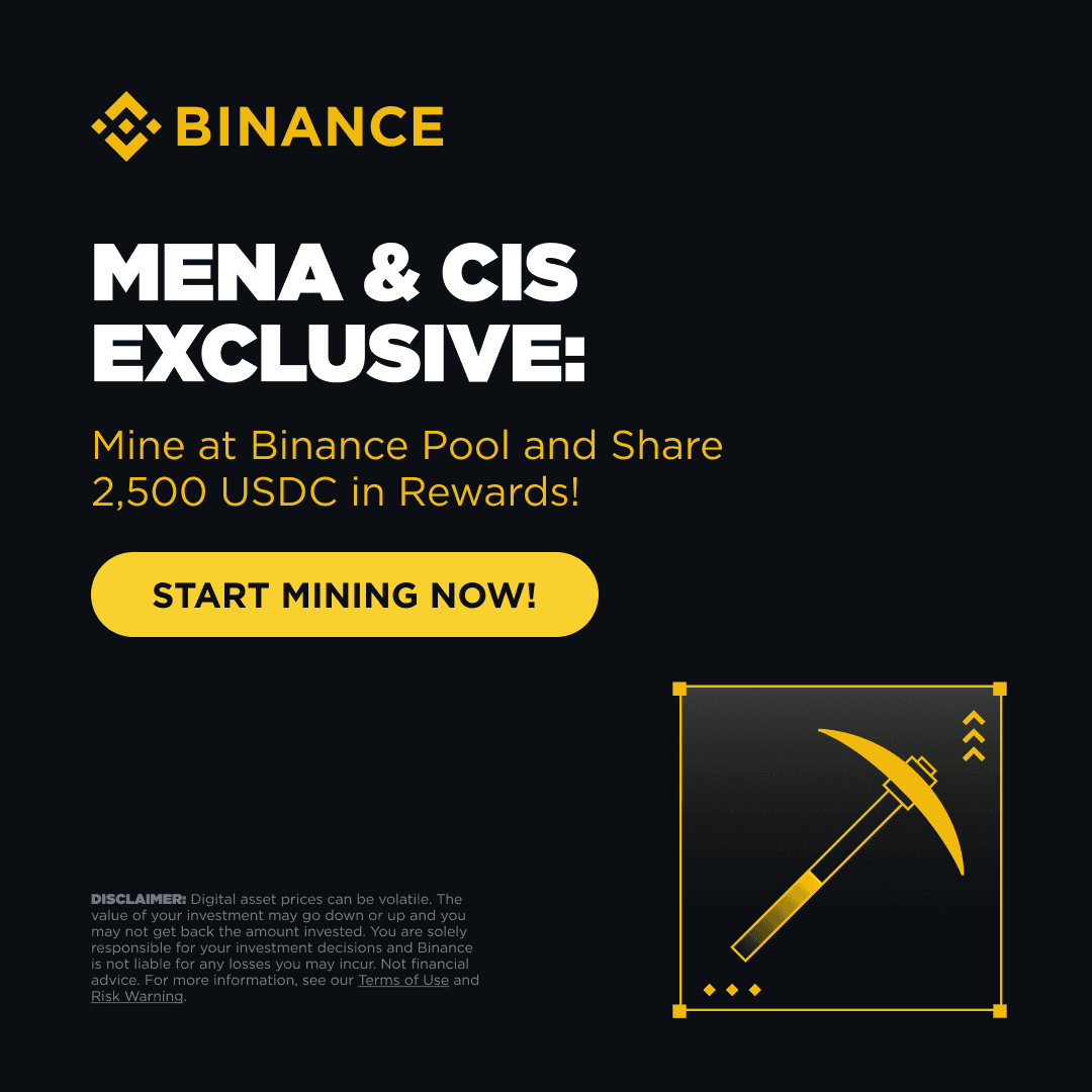 Binance Pool Launches Regional Mining Rewards Program for MENA and CIS Users