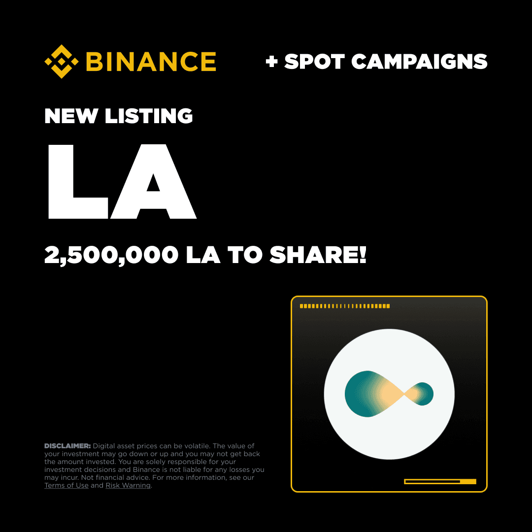 Binance Launches LA Trading Challenge with 2.5M LA Token Prize Pool