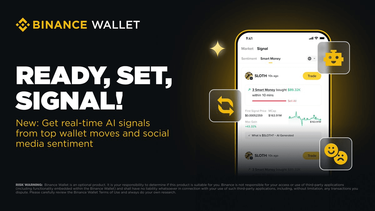 Binance Wallet Adds AI-Powered Trading Signals