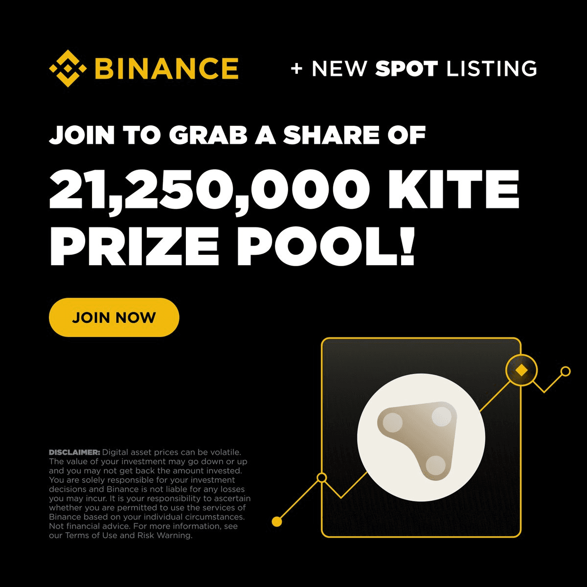 KITE Token Launches on Binance with 21.25M Token Voucher Promotion