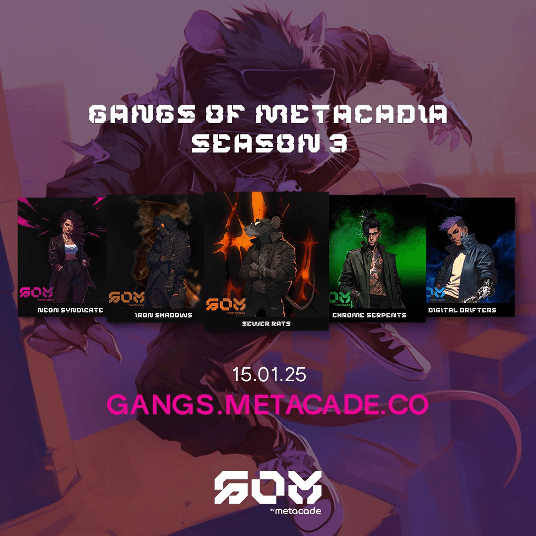 Gangs of Metacadia Season 3 Launch and Prize Pool Details