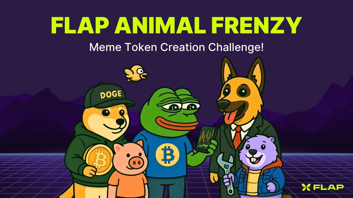 FLAP Launches Animal-Themed Meme Token Contest with BNB Prizes