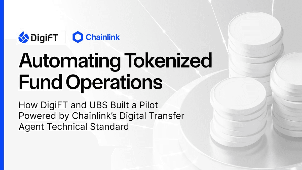 🏦 UBS Launches First Live Tokenized Fund with Chainlink