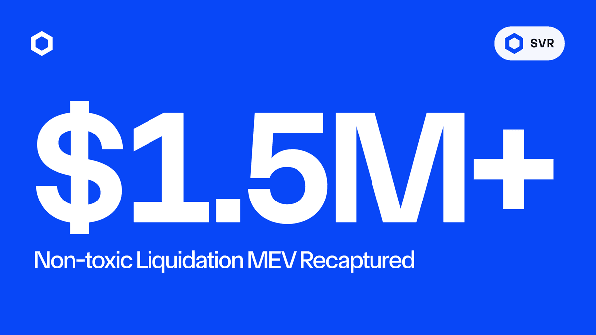 Chainlink SVR Hits $1.5M MEV Recapture Milestone