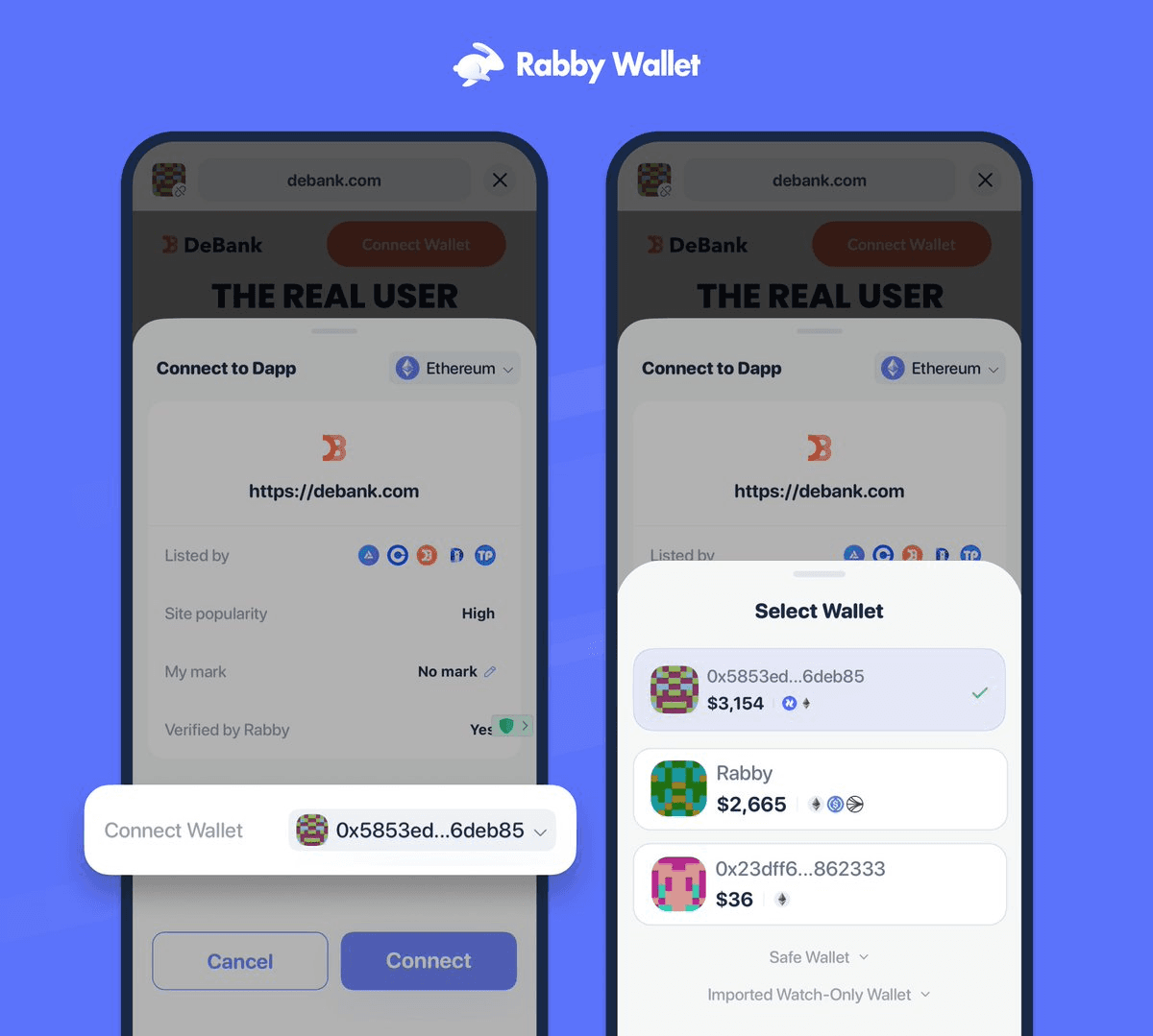 Rabby Wallet Introduces Wallet Address Selection Feature