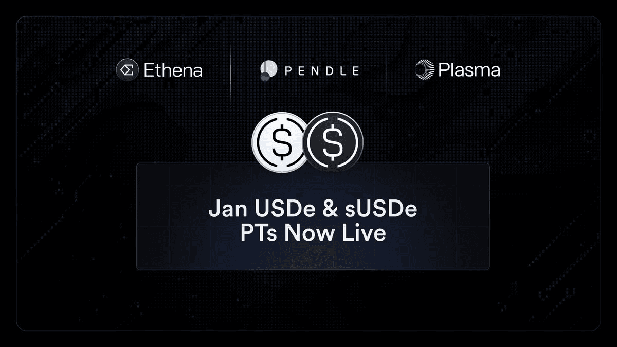 Pendle USDe Principal Tokens Launch on Plasma with Enhanced Rewards
