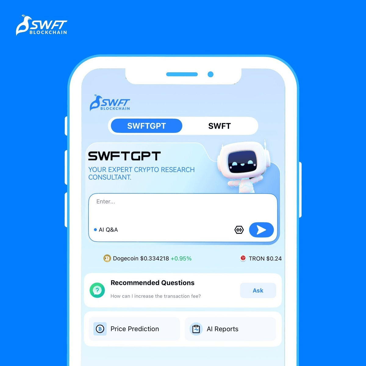 SWFT Blockchain Launches SWFTGPT AI Assistant