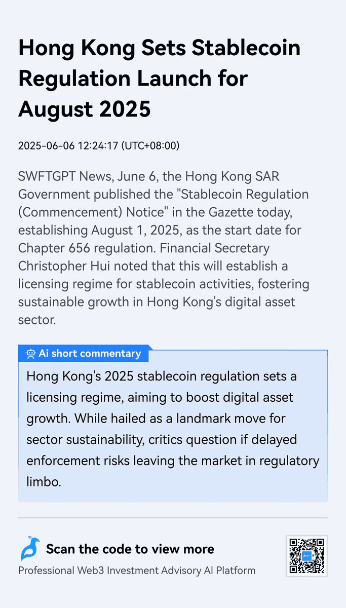 Hong Kong Advances Stablecoin Regulation Framework