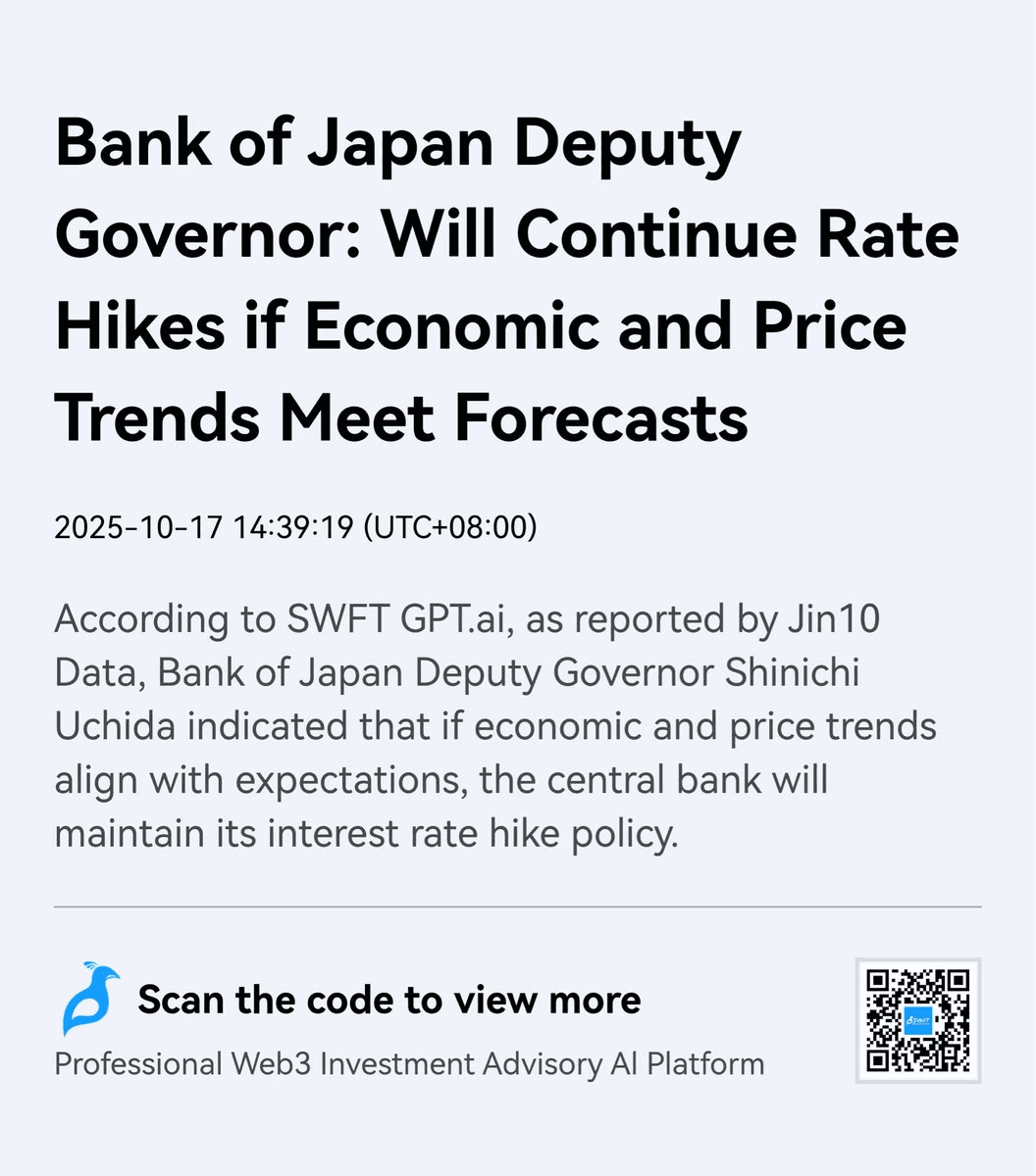 Bank of Japan Signals Continued Rate Hikes if Economic Trends Hold