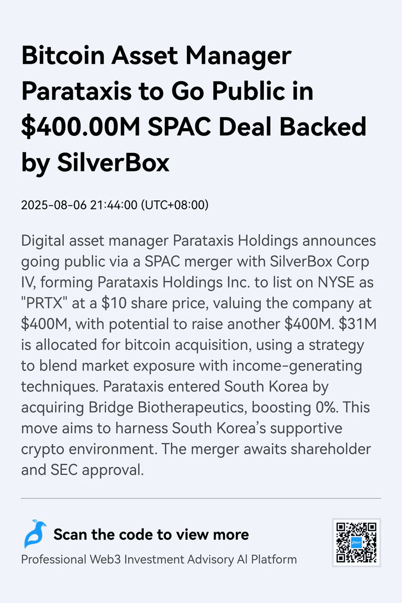 Parataxis Goes Public: $400M SPAC Merger with SilverBox Announced