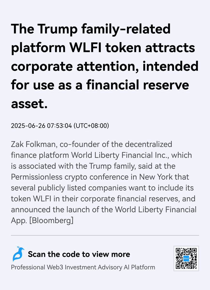 Trump-Linked Token Attracts Corporate Interest
