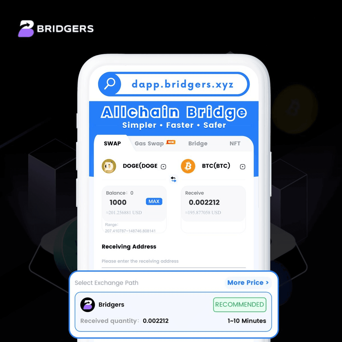 Bridgers Platform Routes 400+ Cryptocurrencies Across Multiple Chains