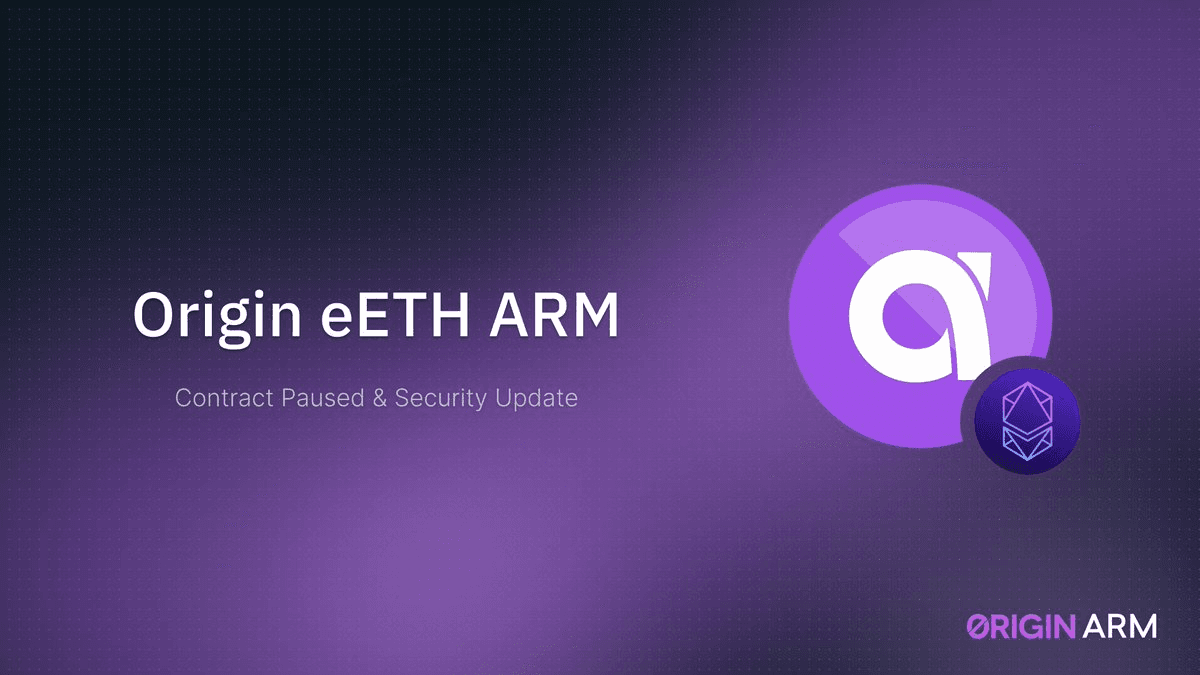 Origin Pauses eETH ARM After Bug Bounty Report