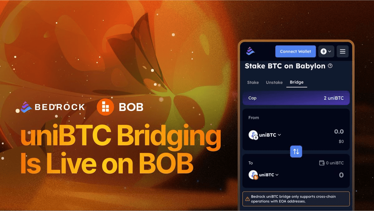 uniBTC Now Bridgeable to TAC via Stargate Finance