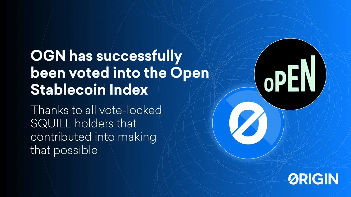 Origin Protocol ($OGN) Successfully Joins OpenStable Index