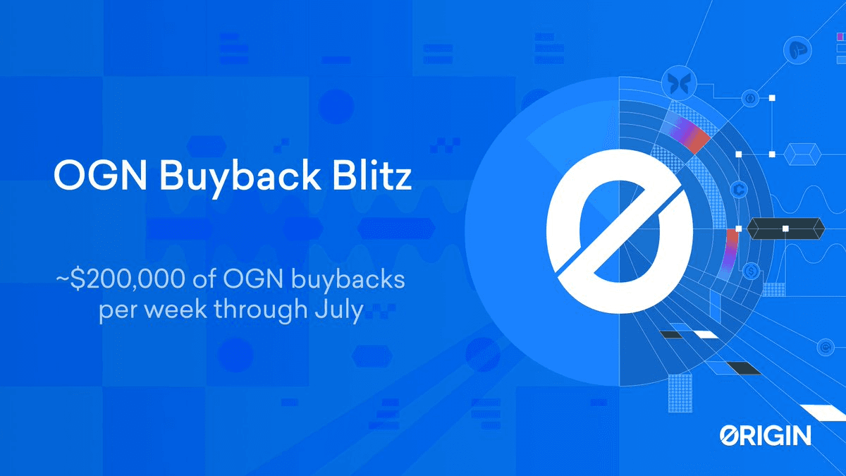 Origin Protocol Doubles Weekly OGN Buybacks to $200K Starting July 21st