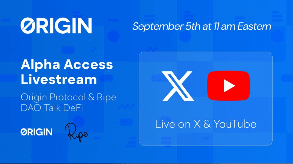 Live Stream Tomorrow: OGN Updates, Pendle Markets & DeFi Lending