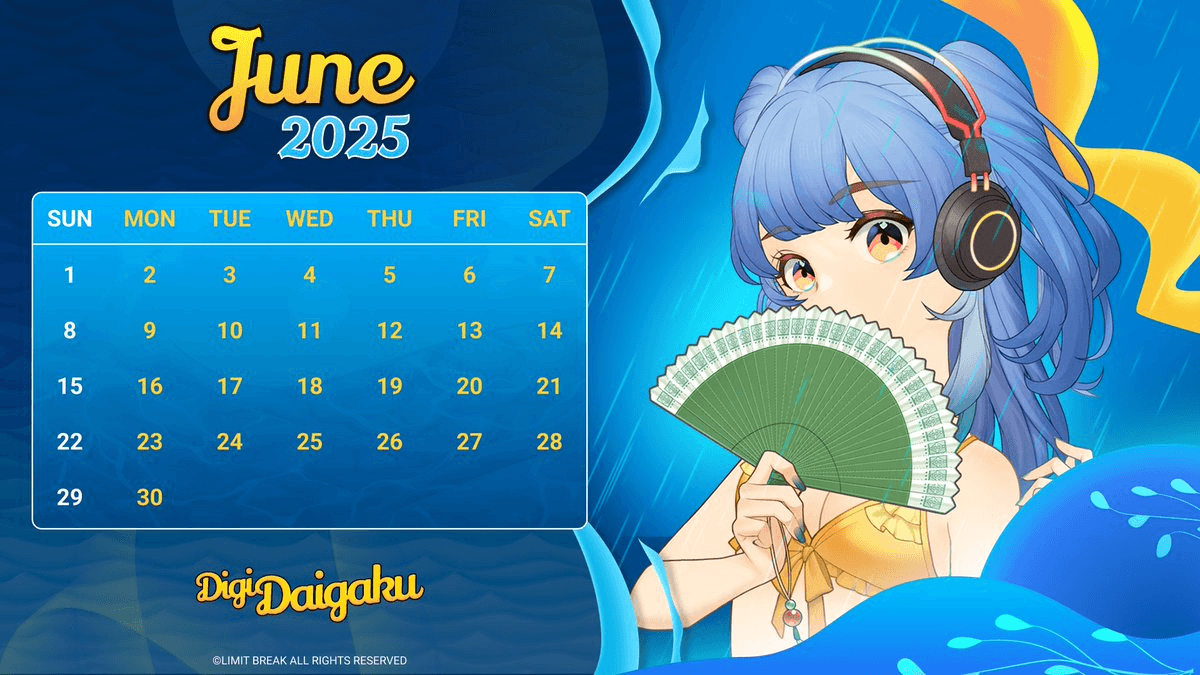 June DigiDaigaku Calendar Released