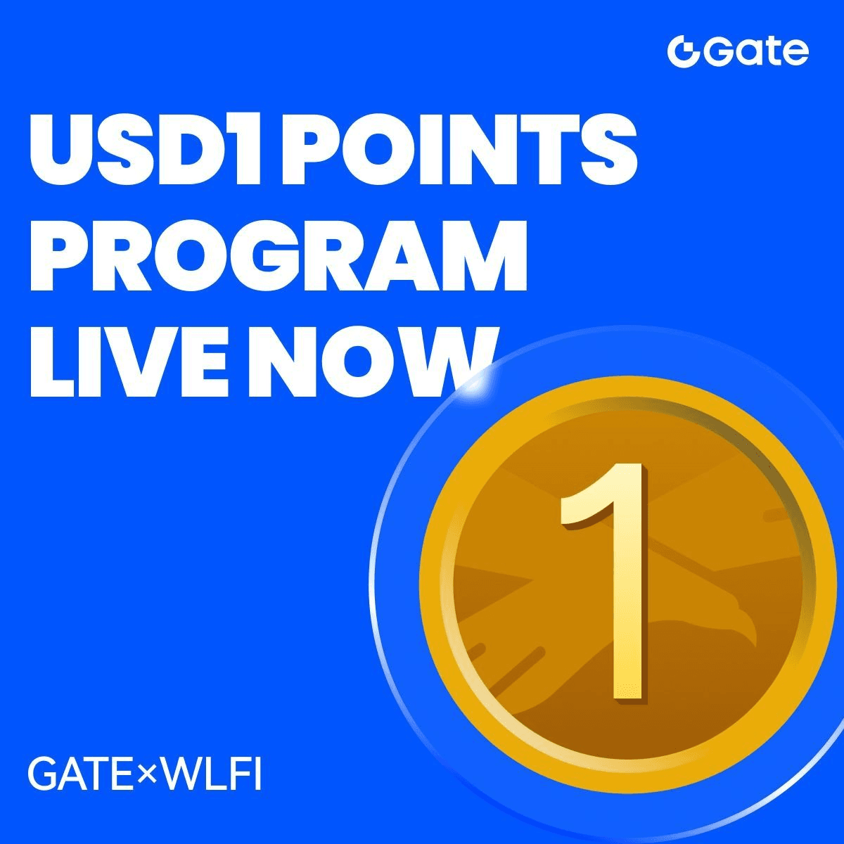 World Liberty Fi Launches USD1 Points Program on Gate Exchange