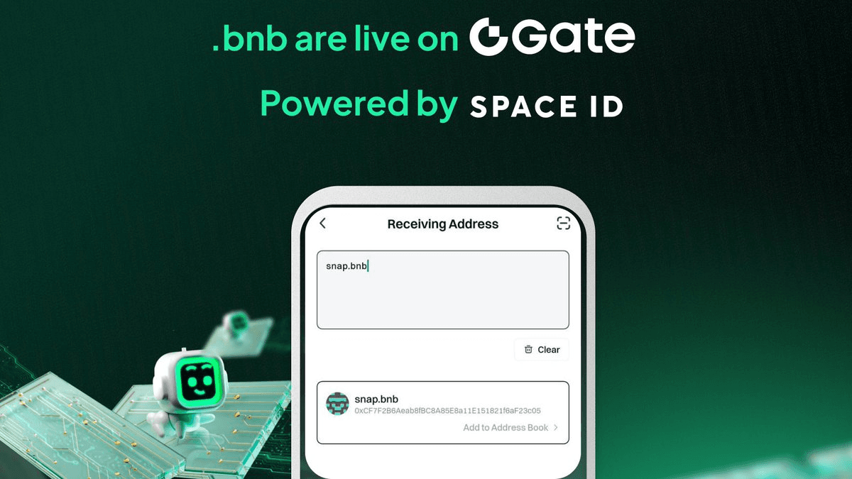 🏷️ Gate Web3 Launches .bnb Domains