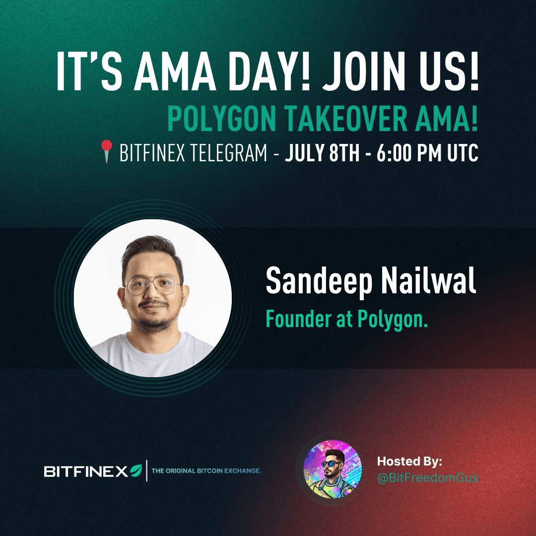 Bitfinex Hosts AMA with Polygon CEO to Discuss MATIC to POL Transition