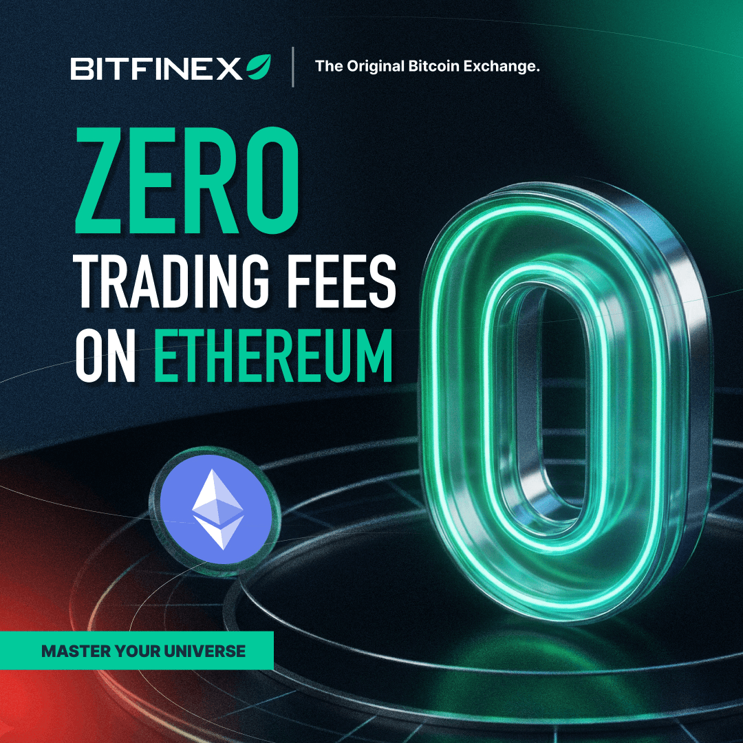 Bitfinex Offers Zero-Fee Trading on All ETH Pairs