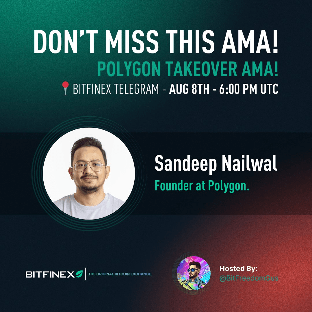 Bitfinex to Host AMA with Polygon CEO on MATIC to POL Transition