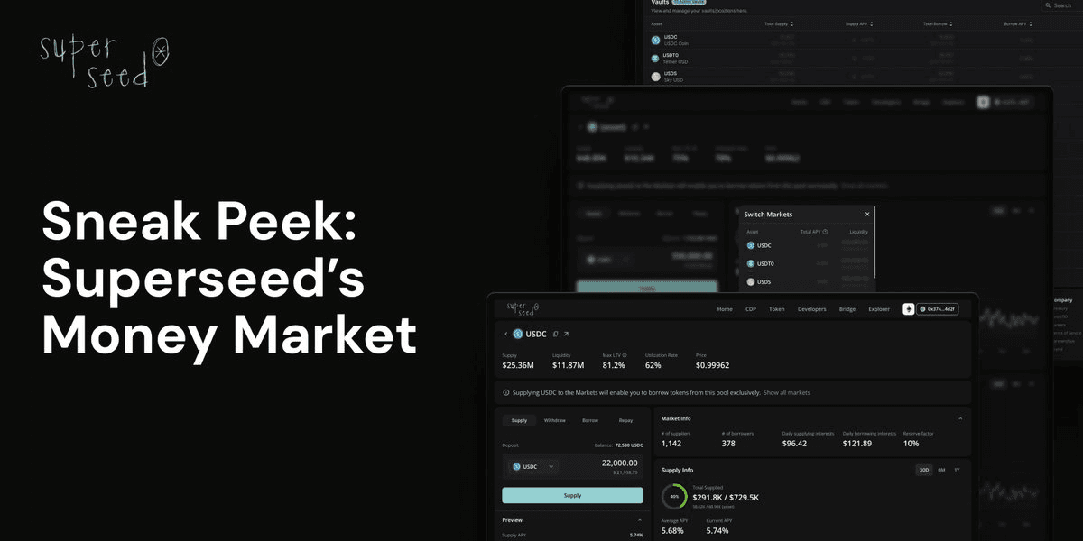 Superseed Teases Upcoming Money Market Launch